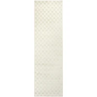 Ivory Serenity Checkered Runner, 2x7