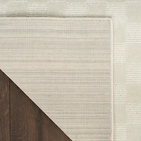 Ivory Serenity Checkered Area Rug, 5x7