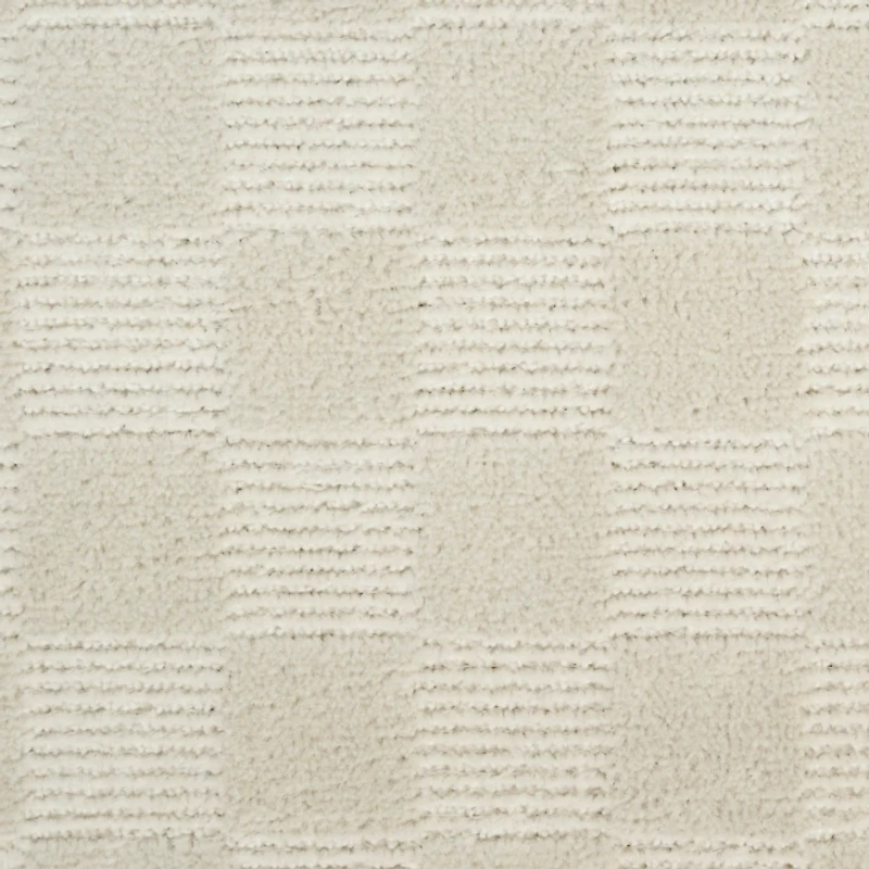 Ivory Serenity Checkered Area Rug, 5x7