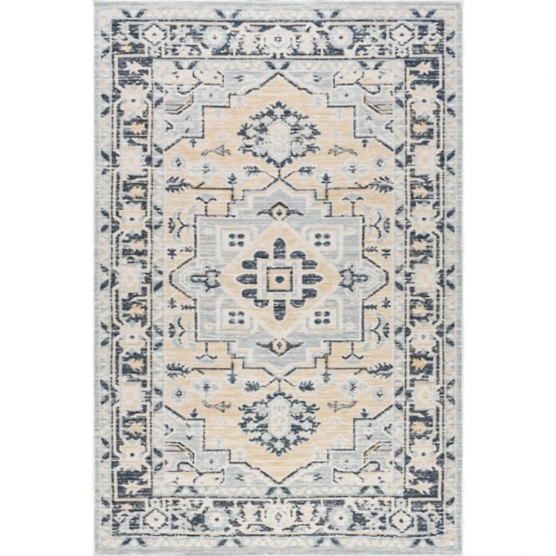Reversible Medallion Indoor/Outdoor Area Rug, 5x8