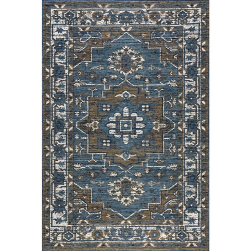 Reversible Medallion Indoor/Outdoor Area Rug, 5x8