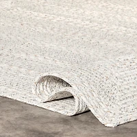 Ivory Woven Rowan Indoor/Outdoor Area Rug, 5x8