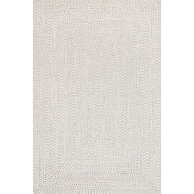 Ivory Woven Rowan Indoor/Outdoor Area Rug, 5x8