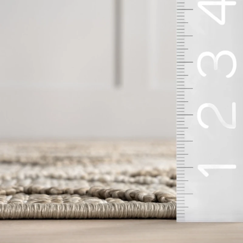 Tan Maline Geometric Indoor/Outdoor Area Rug