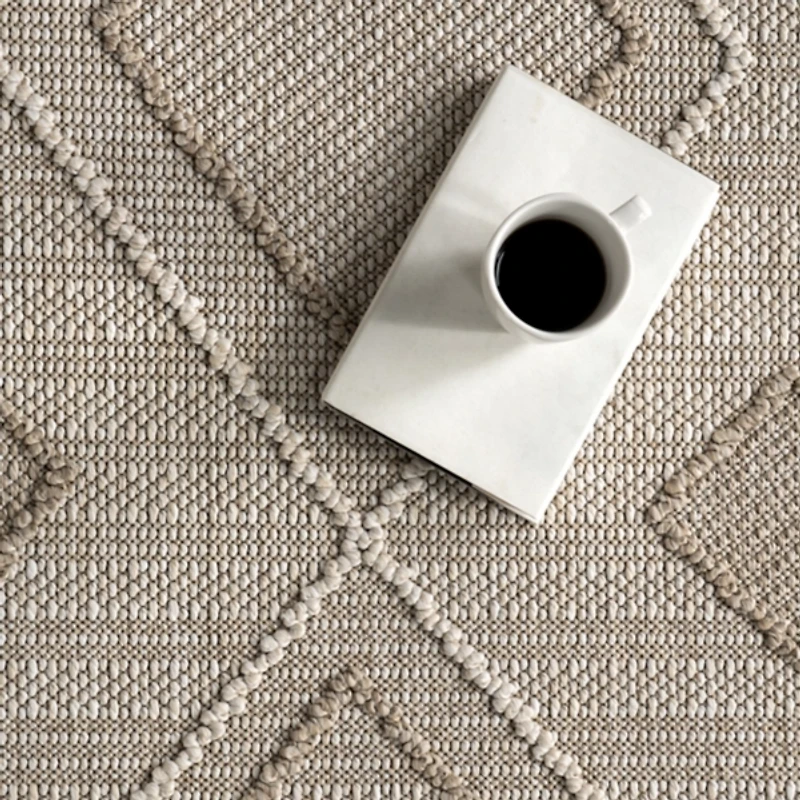 Tan Maline Geometric Indoor/Outdoor Area Rug