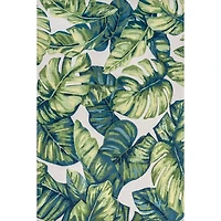 Paisley Leaf Indoor/Outdoor Area Rug