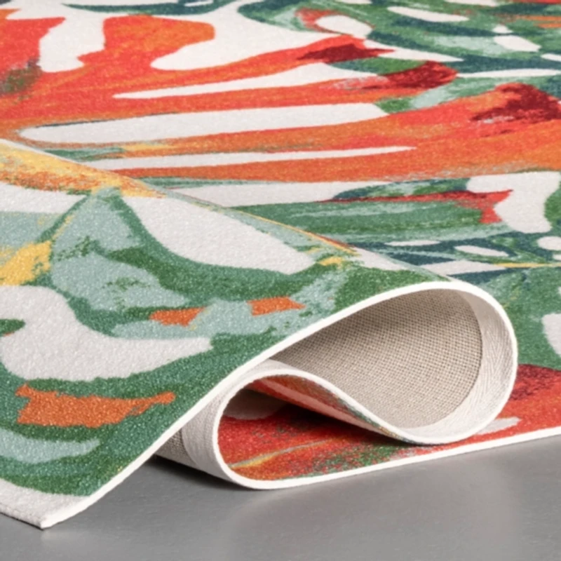 Sunkissed Leaves Indoor/Outdoor Area Rug