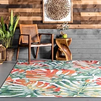 Sunkissed Leaves Indoor/Outdoor Area Rug