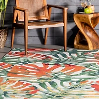 Sunkissed Leaves Indoor/Outdoor Area Rug