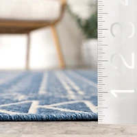 Blue Kandace Diamond Indoor/Outdoor Area Rug