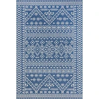 Blue Kandace Diamond Indoor/Outdoor Area Rug
