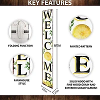 Welcome Lemon Porch Board
