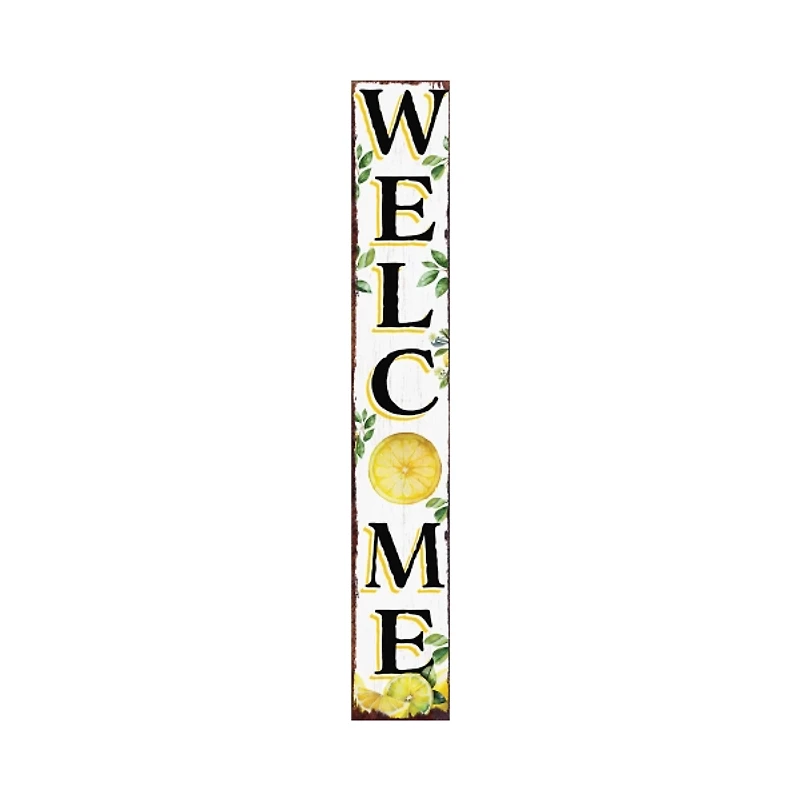 Welcome Lemon Porch Board