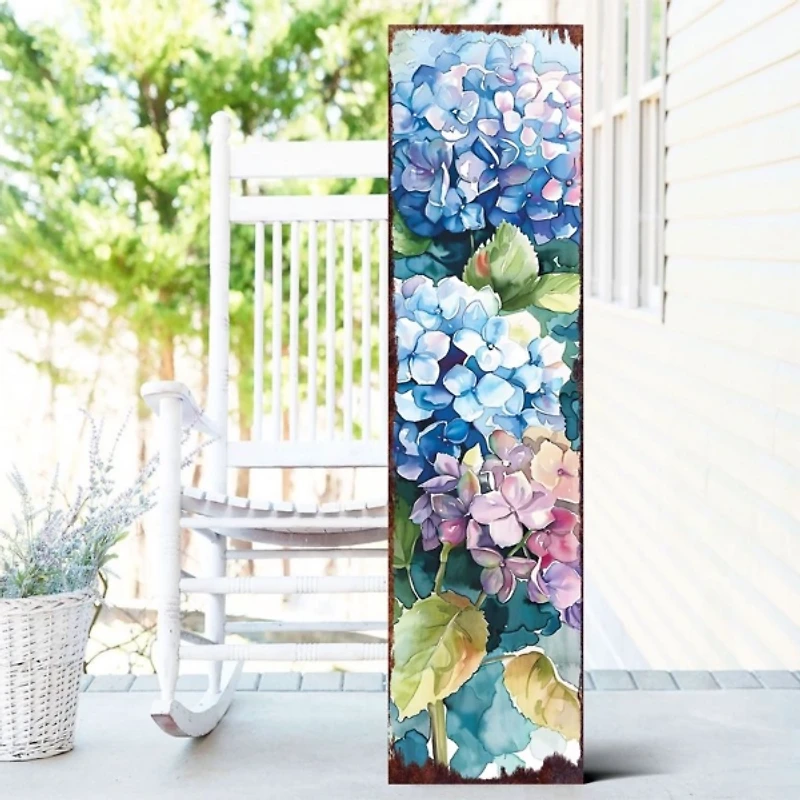 Blue Hydrangeas Porch Board