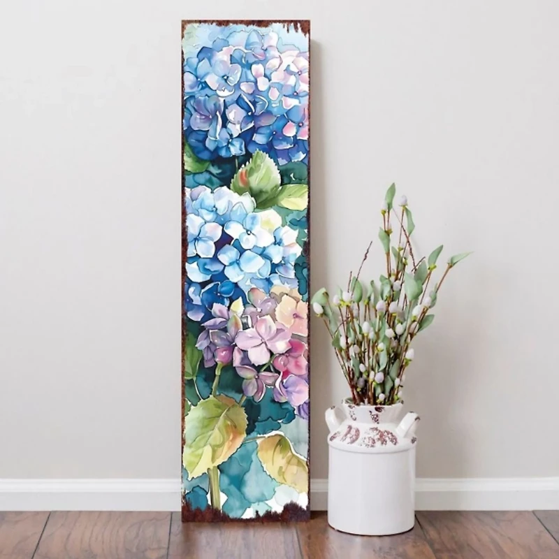 Blue Hydrangeas Porch Board