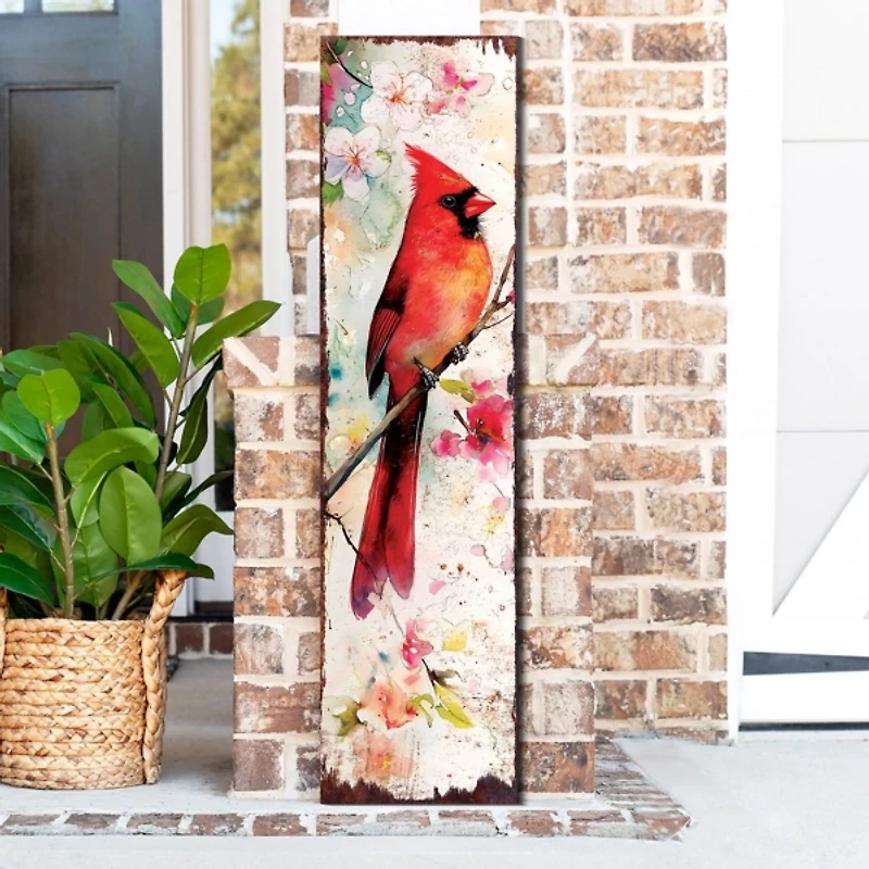Spring Cardinal Porch Board