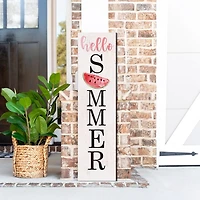 Hello Summer Watermelon Porch Board