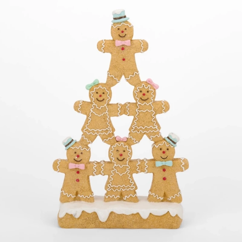 Gingerbread Man Pyramid Figurine