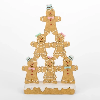 Gingerbread Man Pyramid Figurine