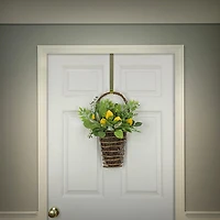 Leafy Greens and Lemons Wall Basket