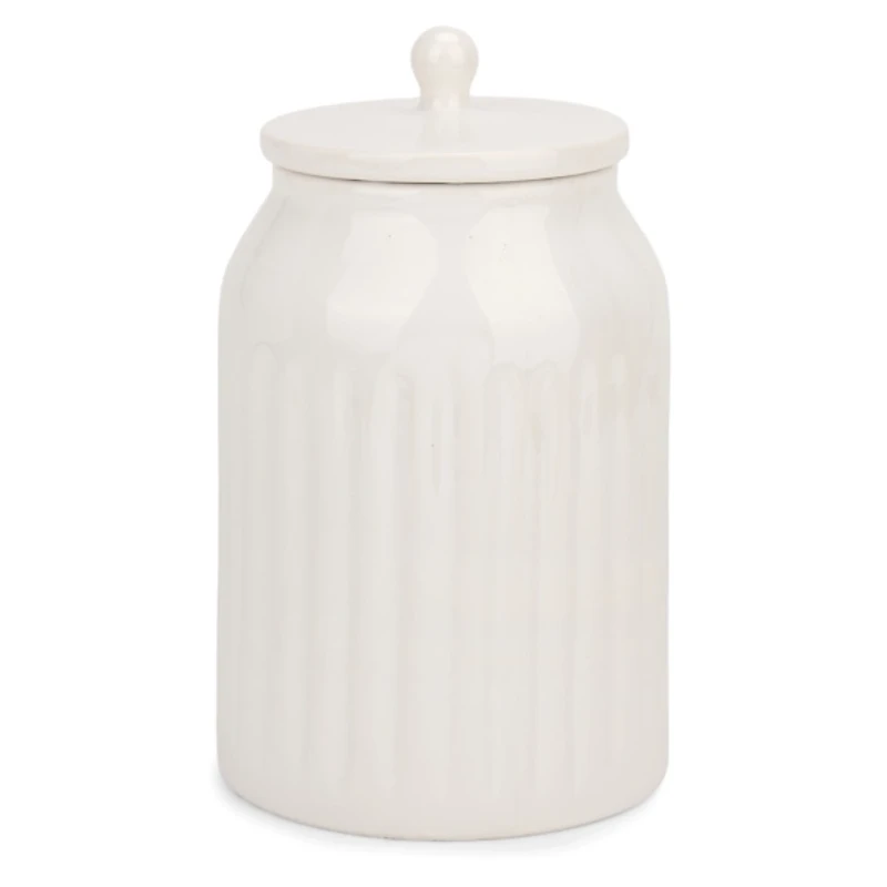 Gold Bow Ceramic Canister