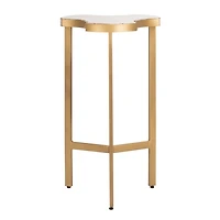 Gold Abstract Agate Accent Table