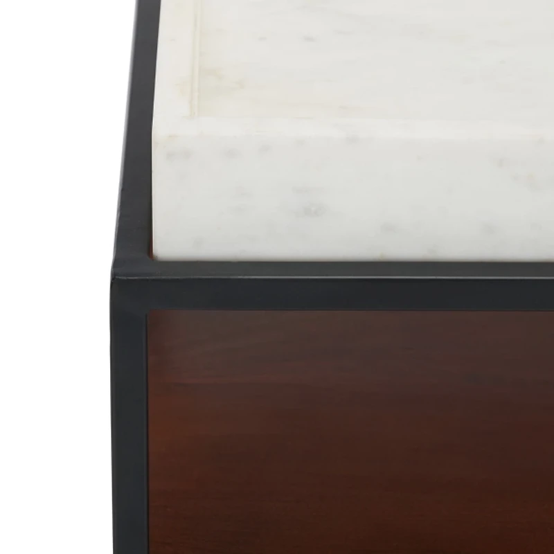 Marble Tray Kyra Square Accent Table