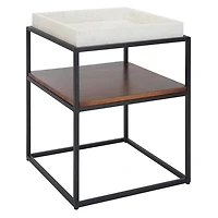 Marble Tray Kyra Square Accent Table