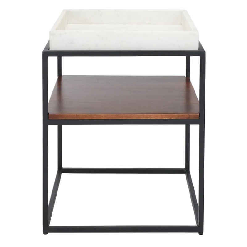 Marble Tray Kyra Square Accent Table