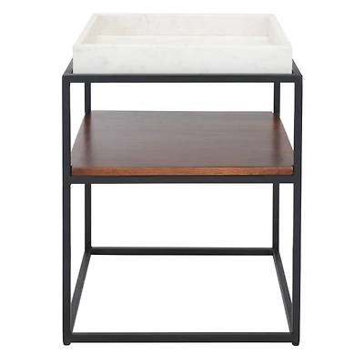 Marble Tray Kyra Square Accent Table