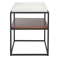 Marble Tray Kyra Square Accent Table