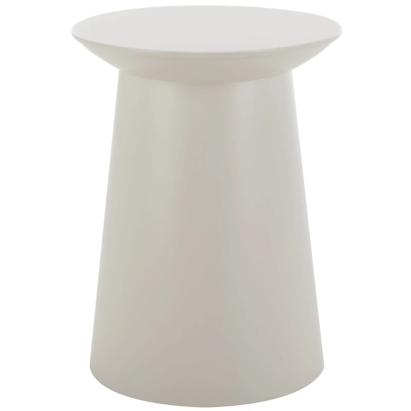 Gray Metal Round Ayden Accent Table