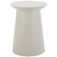 Gray Metal Round Ayden Accent Table