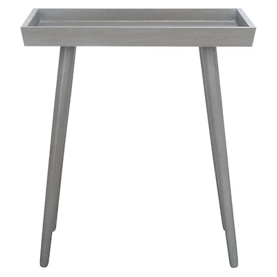 Gray Wood Mina Tray End Table
