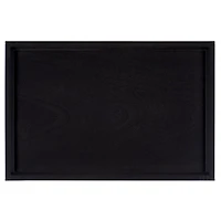 Black Wood Mina Tray End Table