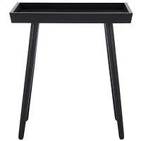 Black Wood Mina Tray End Table