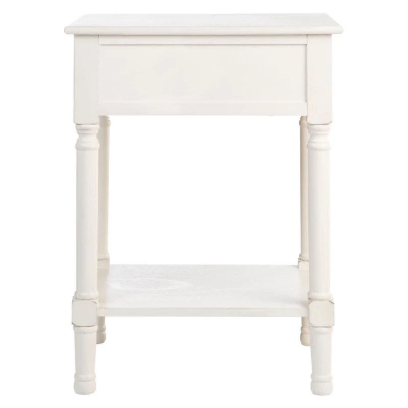 Wood Peyton 1-Drawer End Table