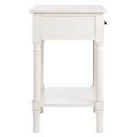 Wood Peyton 1-Drawer End Table