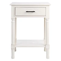 Wood Peyton 1-Drawer End Table
