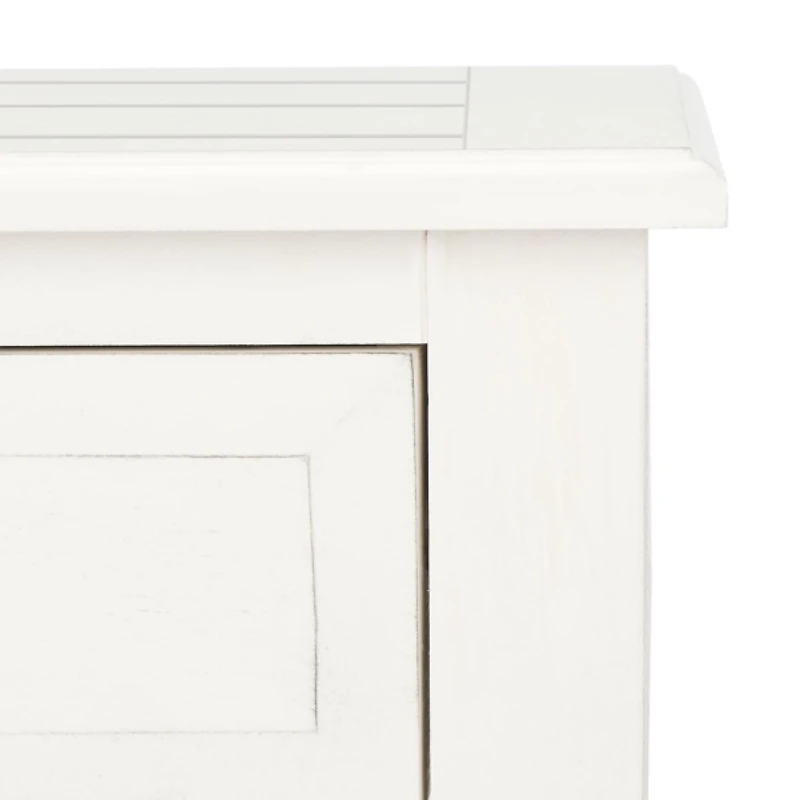 White Wood Whitney 1-Drawer End Table