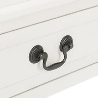 White Wood Whitney 1-Drawer End Table