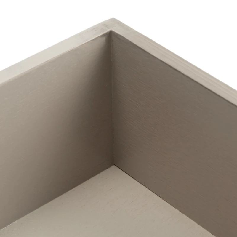 Greige Wood Whitney 1-Drawer End Table