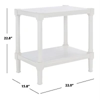 White Wood Genesia Side Table