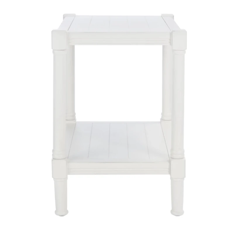 White Wood Genesia Side Table