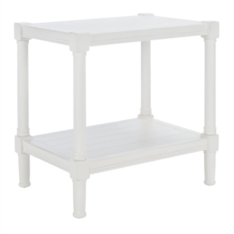 White Wood Genesia Side Table