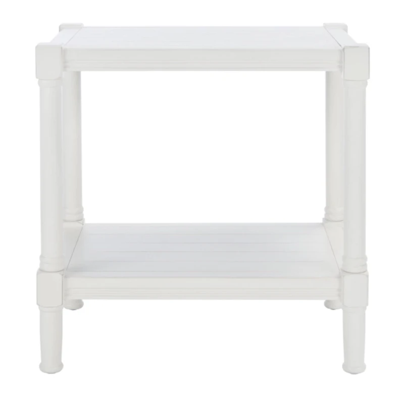 White Wood Genesia Side Table