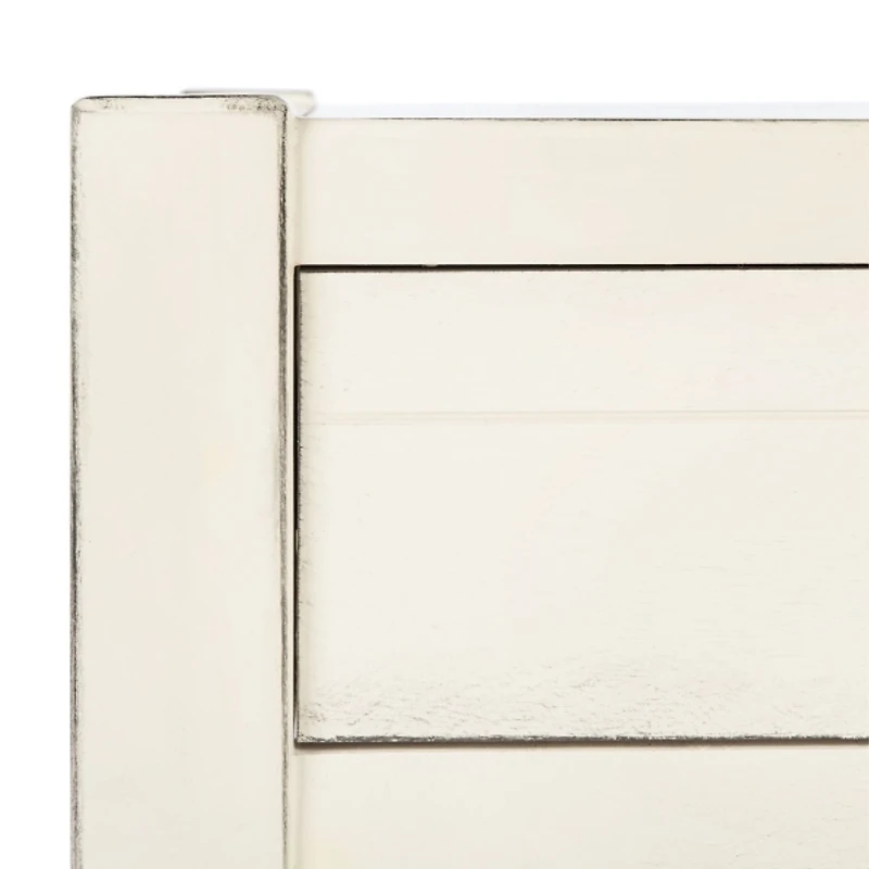 White Wood Finley 1-Drawer End Table