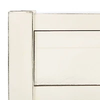 White Wood Finley 1-Drawer End Table