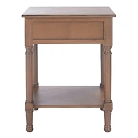 Brown Wood Veranda End Table