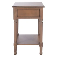 Brown Wood Veranda End Table